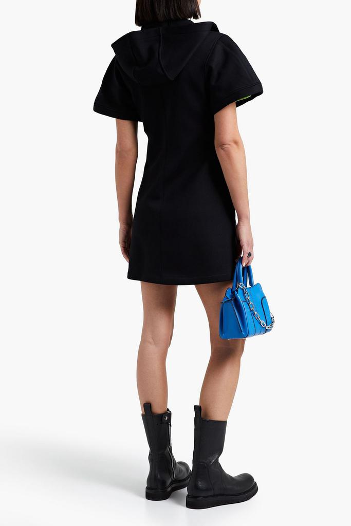 Neoprene hooded mini dress商品第1张图片规格展示