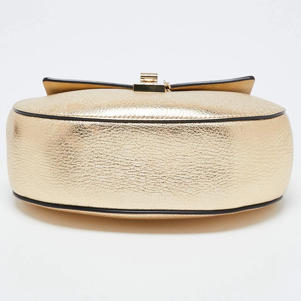 Chloe Metallic Gold Leather Medium Drew Shoulder Bag 商品
