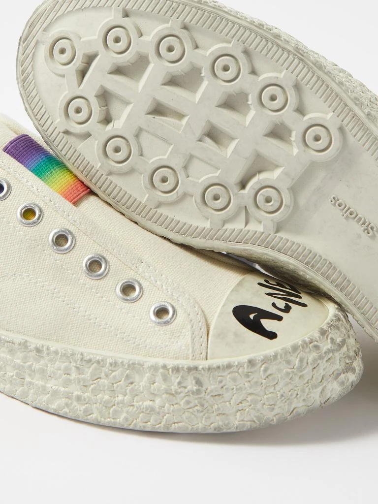 Ballow rainbow-strap slip-on canvas trainers 商品