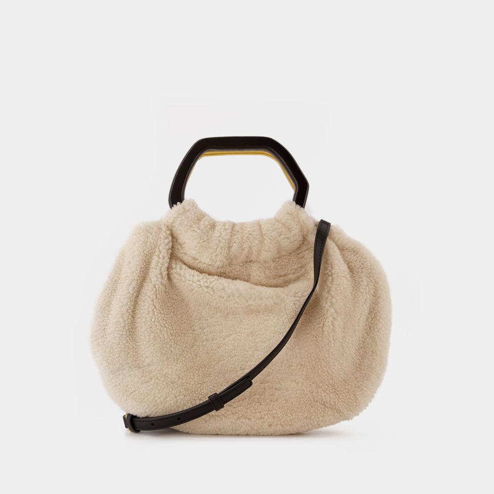 商品Staud|Camille Shearling Bag,价格¥3996,第5张图片详细描述