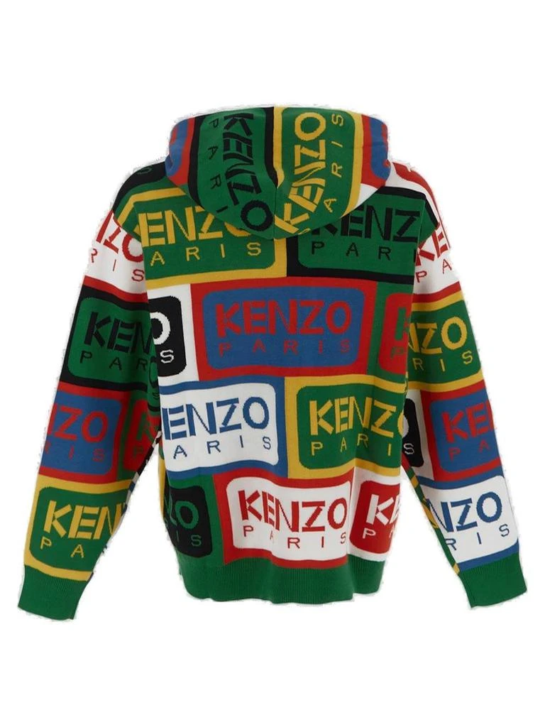 商品Kenzo|Kenzo Zipped Drawstring Knitted Hoodie,价格¥1875,第2张图片详细描述
