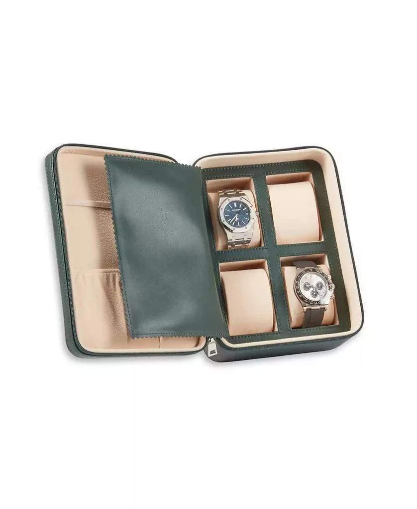 商品Bey-Berk|leather four watch and accessory case,价格¥1053,第1张图片