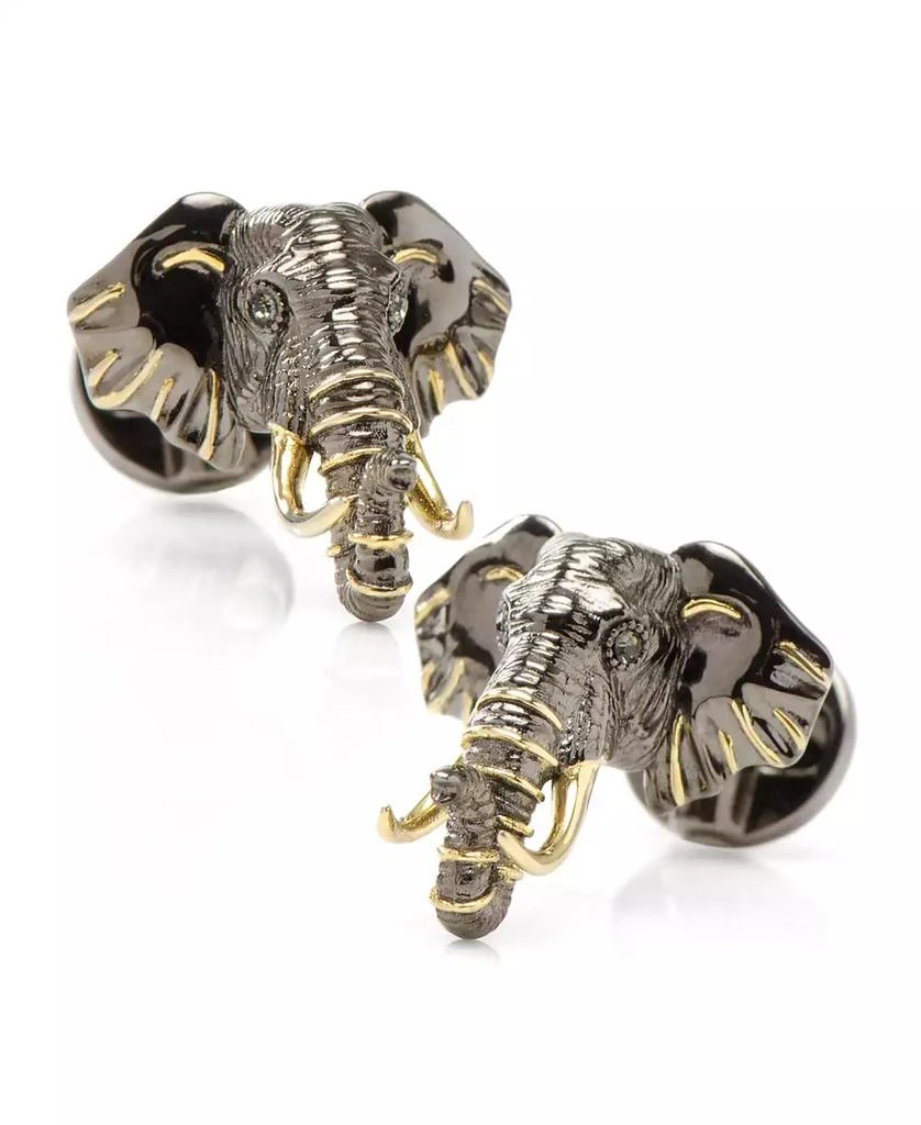 商品Ox and Bull Trading Co.|Men's 14K Gold Elephant Cufflinks,价格¥2618,第1张图片