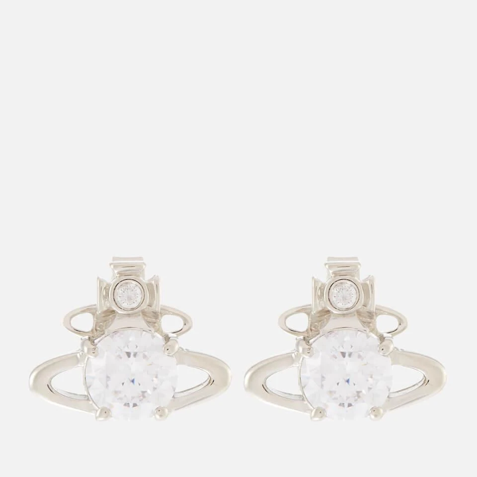 商品Vivienne Westwood|西太后 女士 Reina 耳环 - 铂金/白色,价格¥856,第1张图片