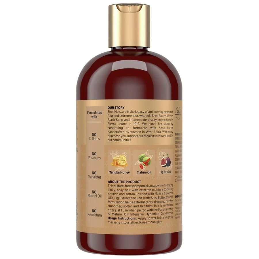 商品SheaMoisture|Intensive Hydration Shampoo Manuka Honey and Mafura Oil Manuka Honey and Mafura Oil,价格¥104,第2张图片详细描述
