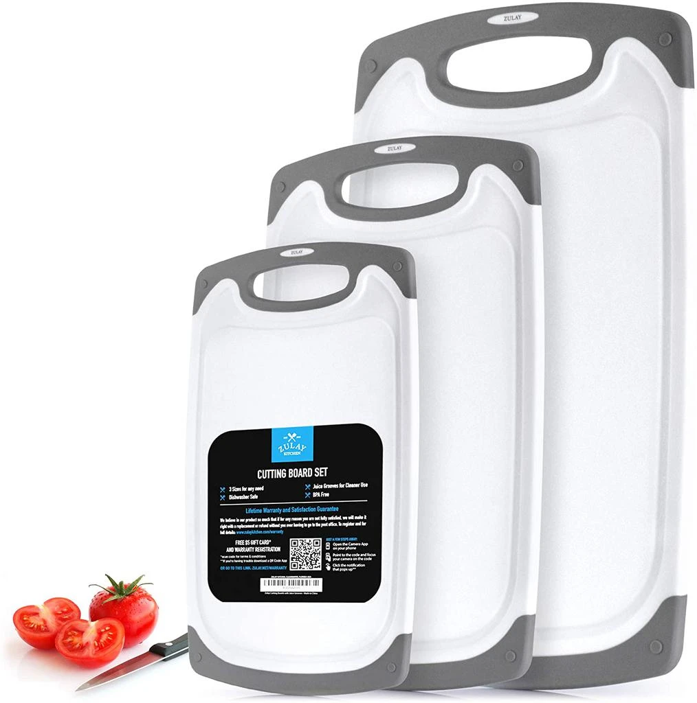 商品Zulay Kitchen|Non-Slip Kitchen Cutting Board With Juice Groove,价格¥362,第1张图片详细描述