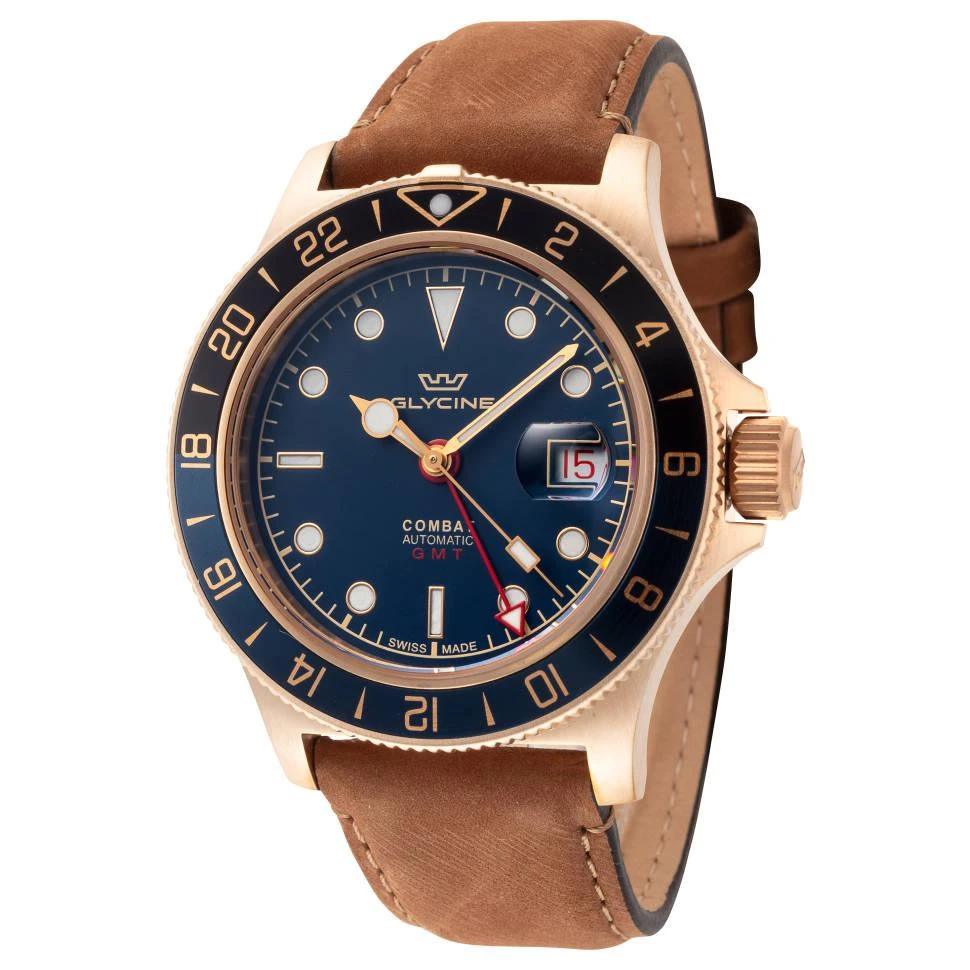 商品Glycine|Glycine Combat Sub Sport 42 Bronze 手表,价格¥4404,第1张图片