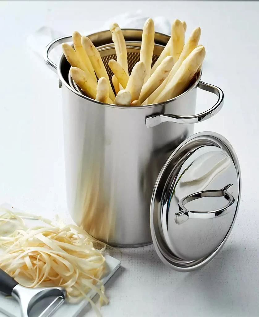 商品Demeyere|4.8-Qt. Stainless Steel Asparagus/Pasta Cooker Set,价格¥889,第3张图片详细描述