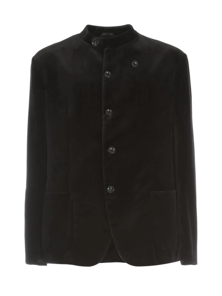 商品Giorgio Armani|Giorgio Armani Velvet Military Blazer,价格¥5851,第1张图片