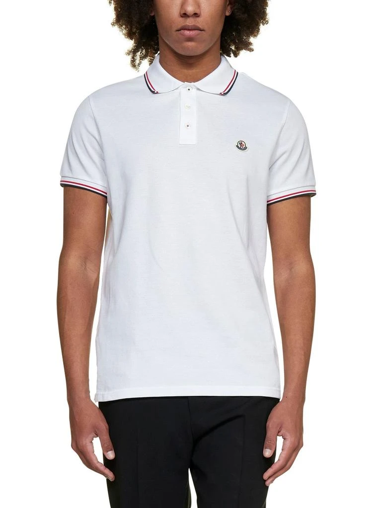 商品Moncler|Moncler Logo Patch Short-Sleeved Polo Shirt,价格¥2679,第3张图片详细描述