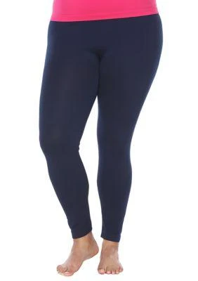 商品White Mark|Mark Plus Size Super Stretch Solid Leggings,价格¥136,第1张图片