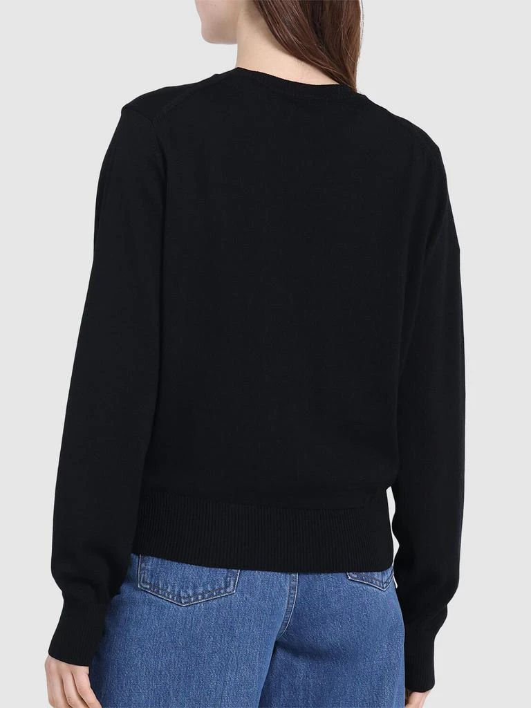 商品AMI|Red Ami De Coeur Wool Crewneck Sweater,价格¥2883,第2张图片详细描述