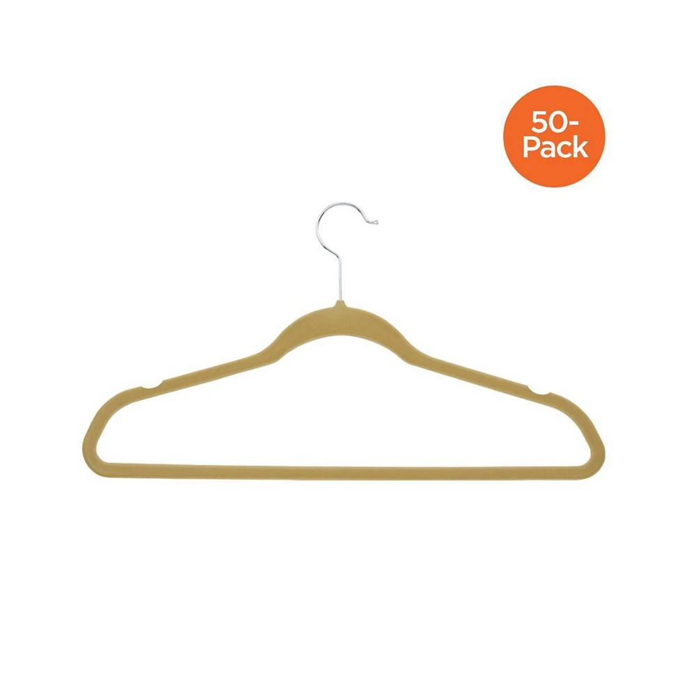 商品Honey Can Do|Flocked Suit Hangers, Set of 50,价格¥464,第2张图片详细描述