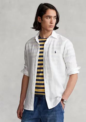 Classic Fit Linen Shirt商品第1张图片规格展示