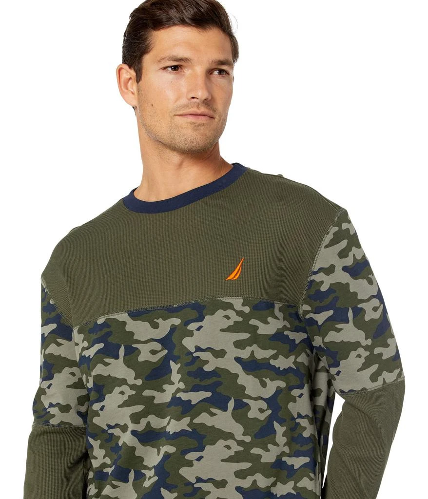 商品Nautica|Camo-Blocked Long Sleeve T-Shirt,价格¥181,第3张图片详细描述