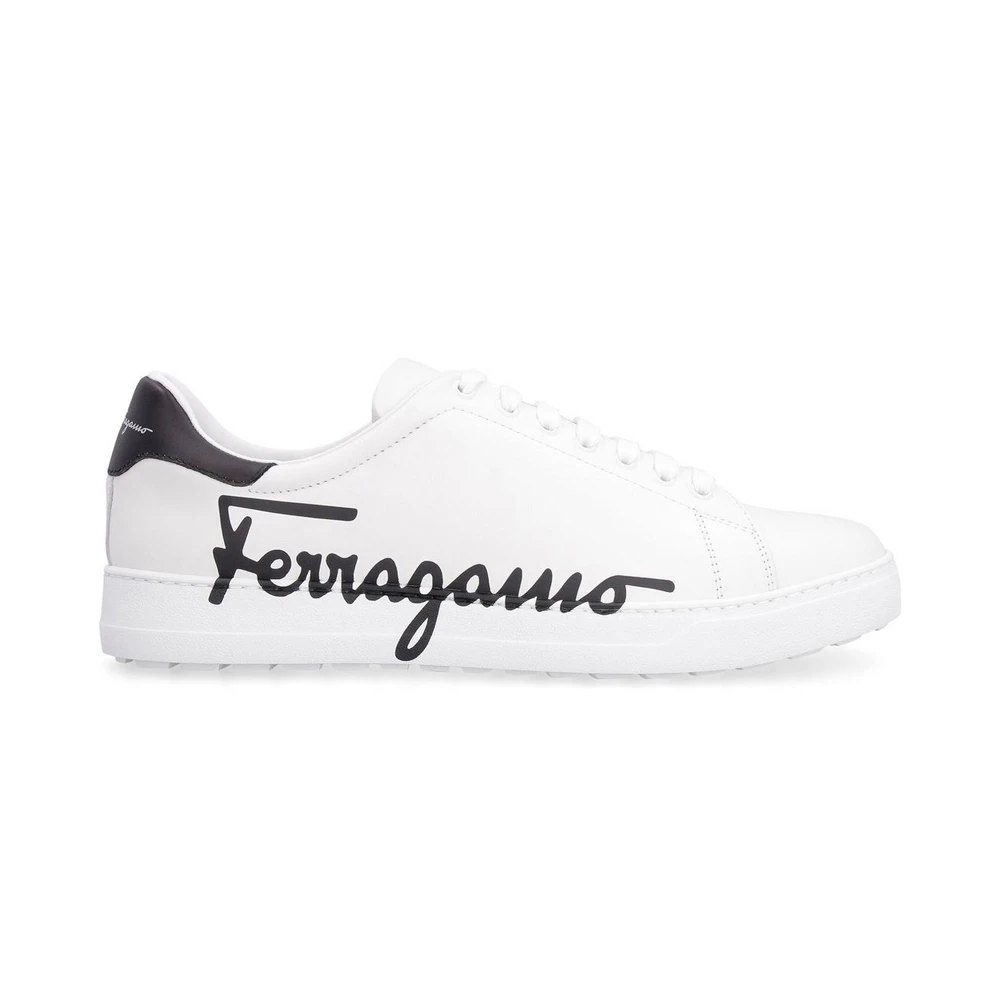 商品[国内直发] Salvatore Ferragamo|SALVATORE FERRAGAMO 男士白色运动鞋 02-0490-747219,价格¥4044,第1张图片