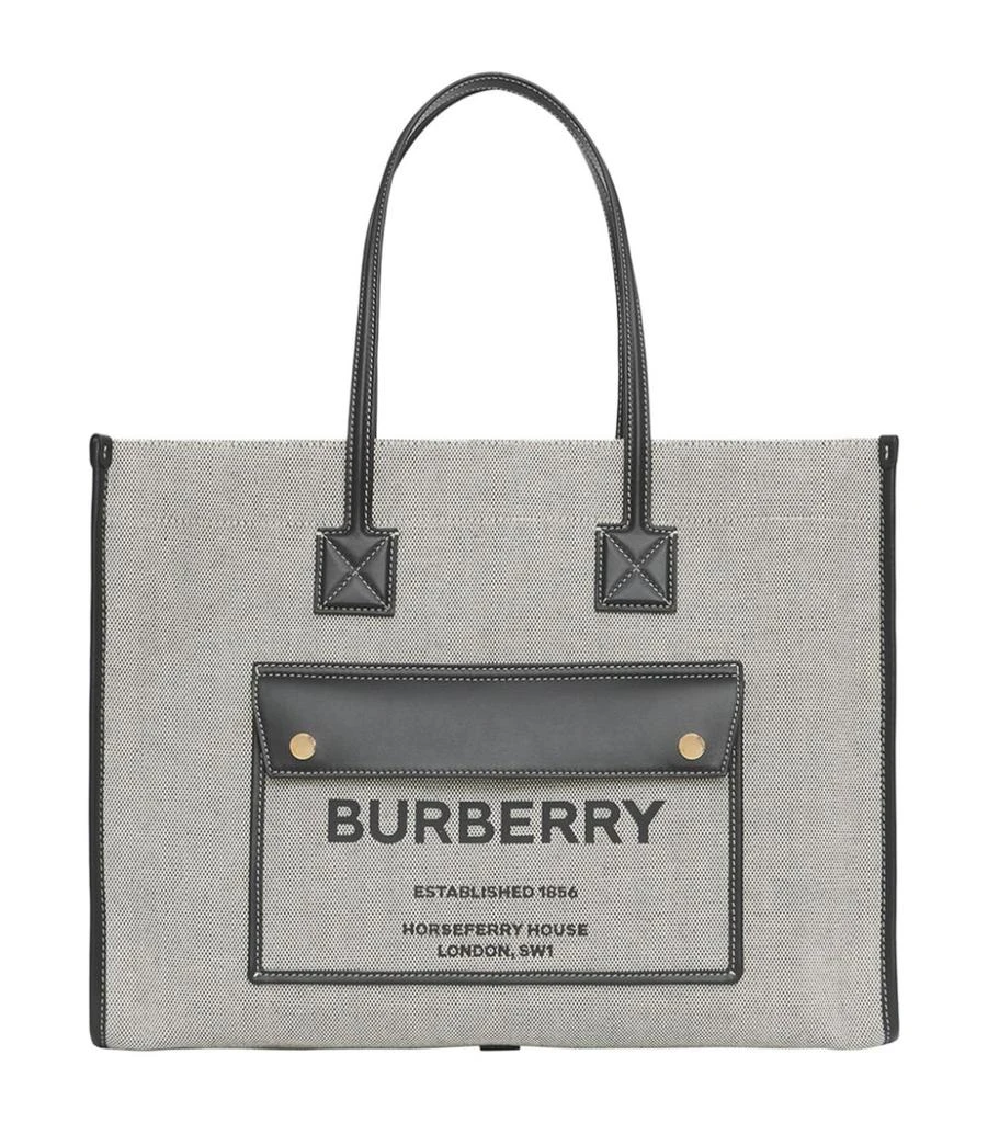 商品Burberry|Medium Canvas Freya Tote Bag,价格¥10666,第1张图片