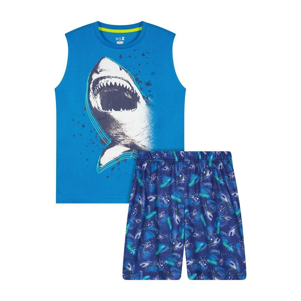 商品Sleep On It|Little Boys Tank Top and Shorts Pajama Set, 2 Piece,价格¥164,第1张图片