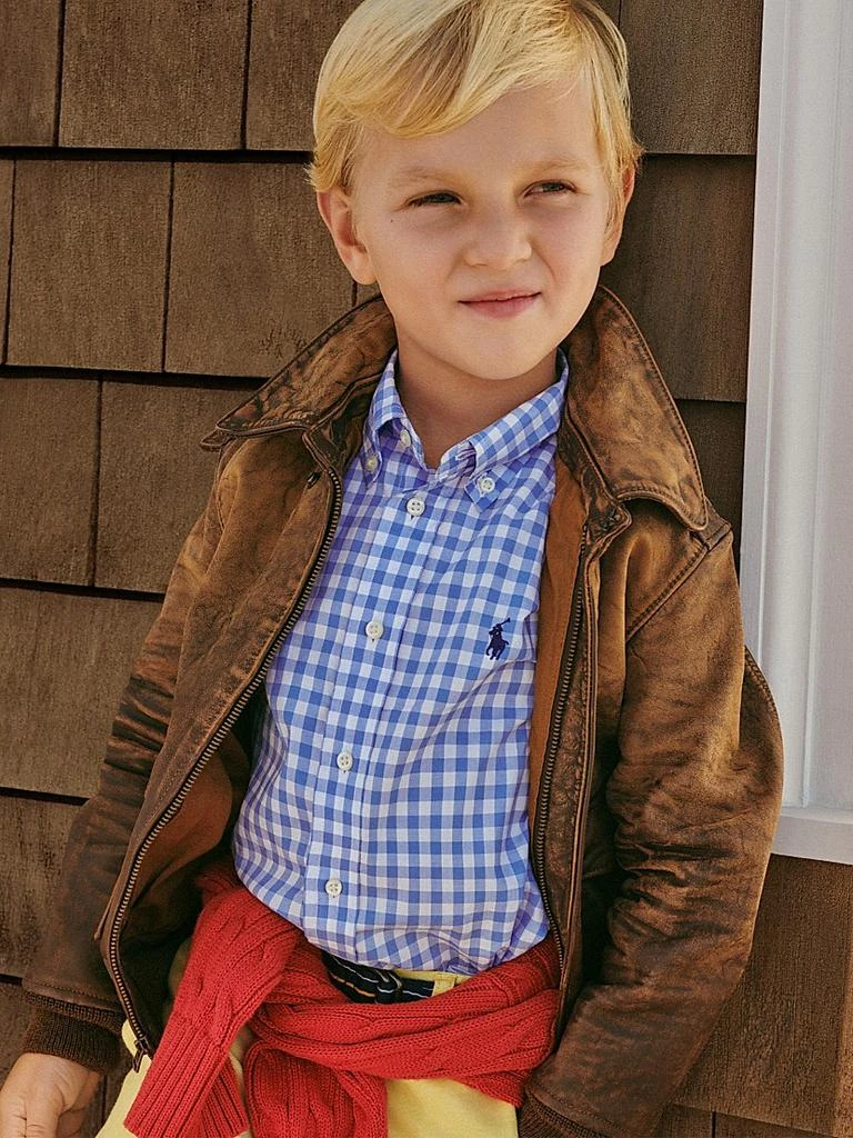 商品Ralph Lauren|Little Boy's & Boy's Broadcloth Button-Front Dress Shirt,价格¥384,第5张图片详细描述