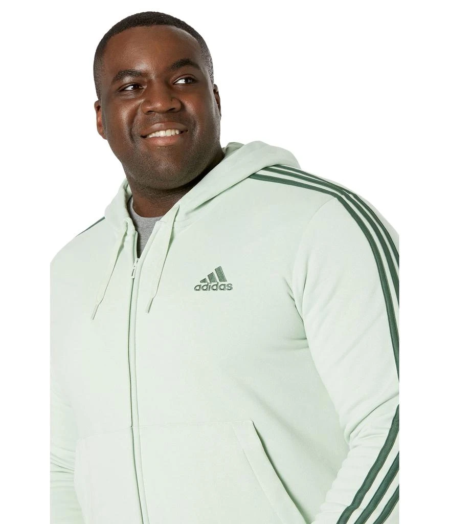 商品Adidas|Big & Tall Essentials Fleece 3-Stripes Full Zip Hoodie,价格¥491,第3张图片详细描述