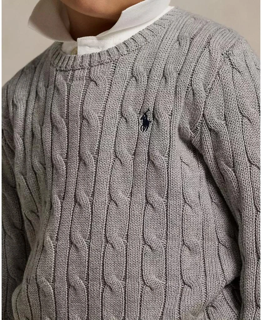 商品Ralph Lauren|Toddler and Little Boys Cable-Knit Cotton Sweater,价格¥487,第3张图片详细描述