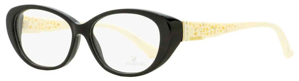 商品Swarovski|Swarovski Women's Day Eyeglasses SK5083 01B Black/Ivory 54mm,价格¥388,第1张图片