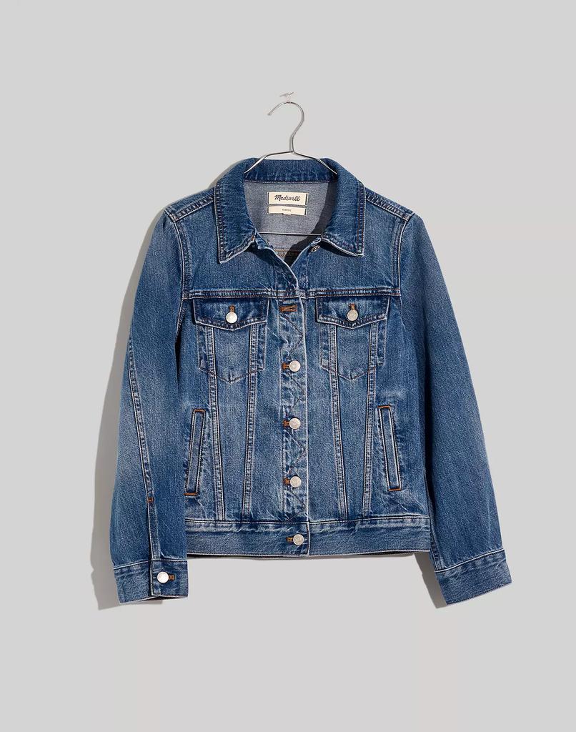 商品Madewell|The Plus Jean Jacket in Medford Wash,价格¥823-¥893,第6张图片详细描述
