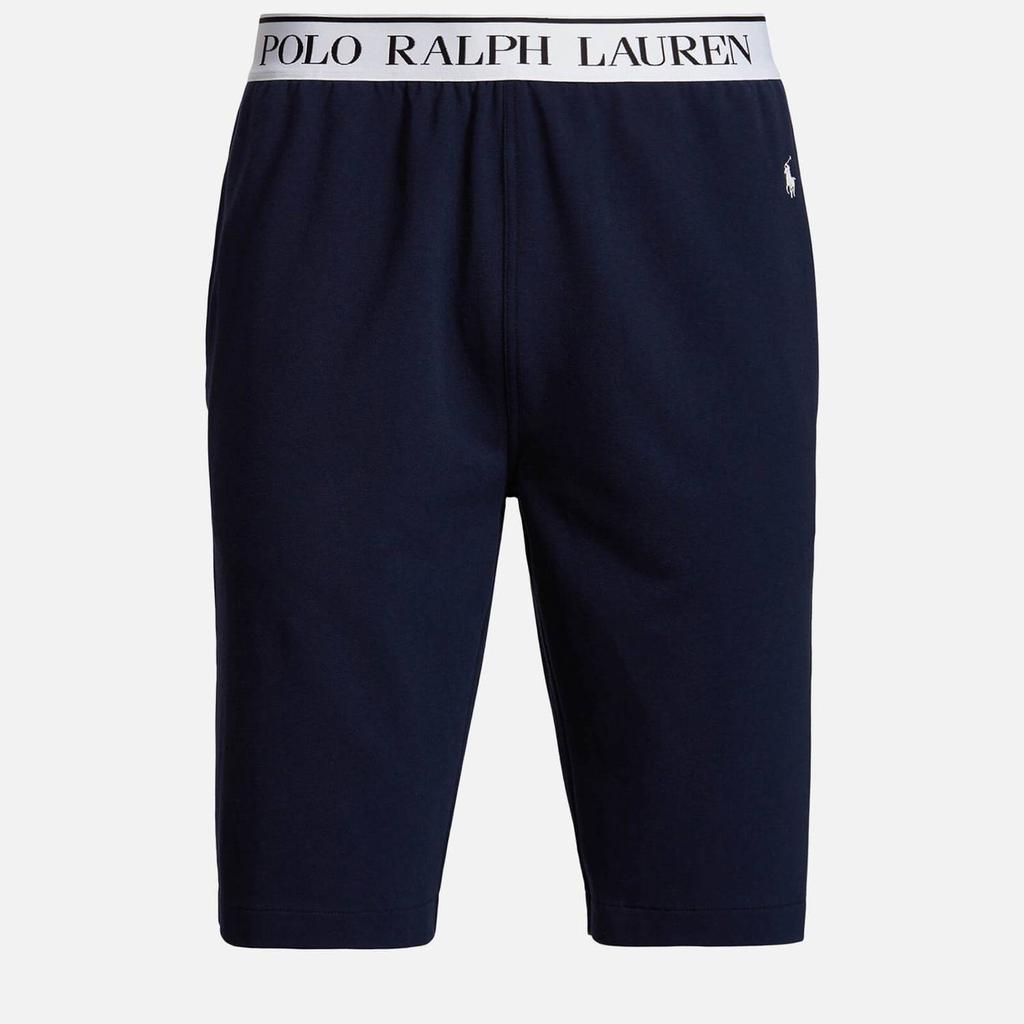 Polo Ralph Lauren Men's Lightweight Fleece Sleep Shorts - Polo Black商品第1张图片规格展示