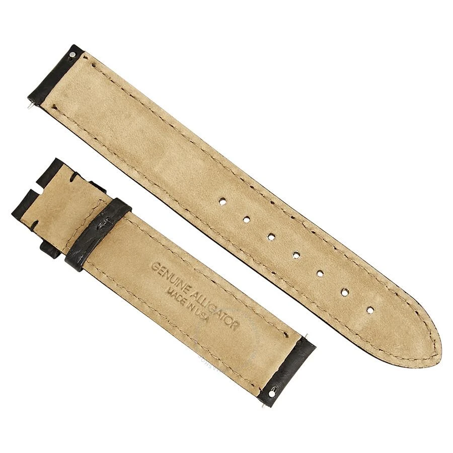 商品Hadley Roma|18 MM Matte Black Alligator Leather Strap,价格¥297,第2张图片详细描述