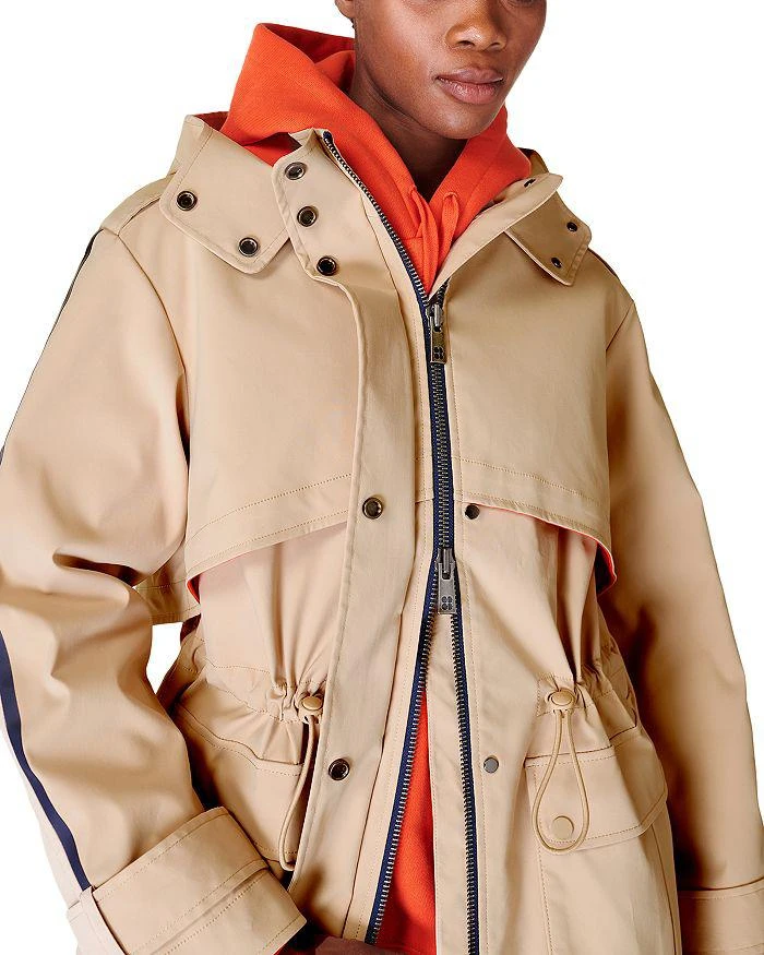 商品SWEATY BETTY|Sweaty Beaty Technical Hooded Trench Coat,价格¥2975,第4张图片详细描述