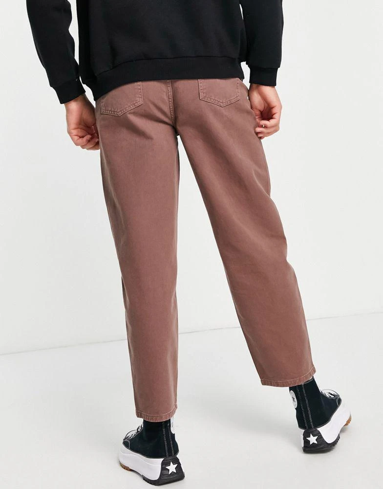 商品Reclaimed Vintage|Reclaimed Vintage inspired unisex barrell leg jean brown,价格¥180,第2张图片详细描述