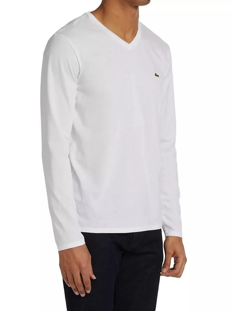 商品Lacoste|V-Neck Cotton Sweater,价格¥368,第4张图片详细描述