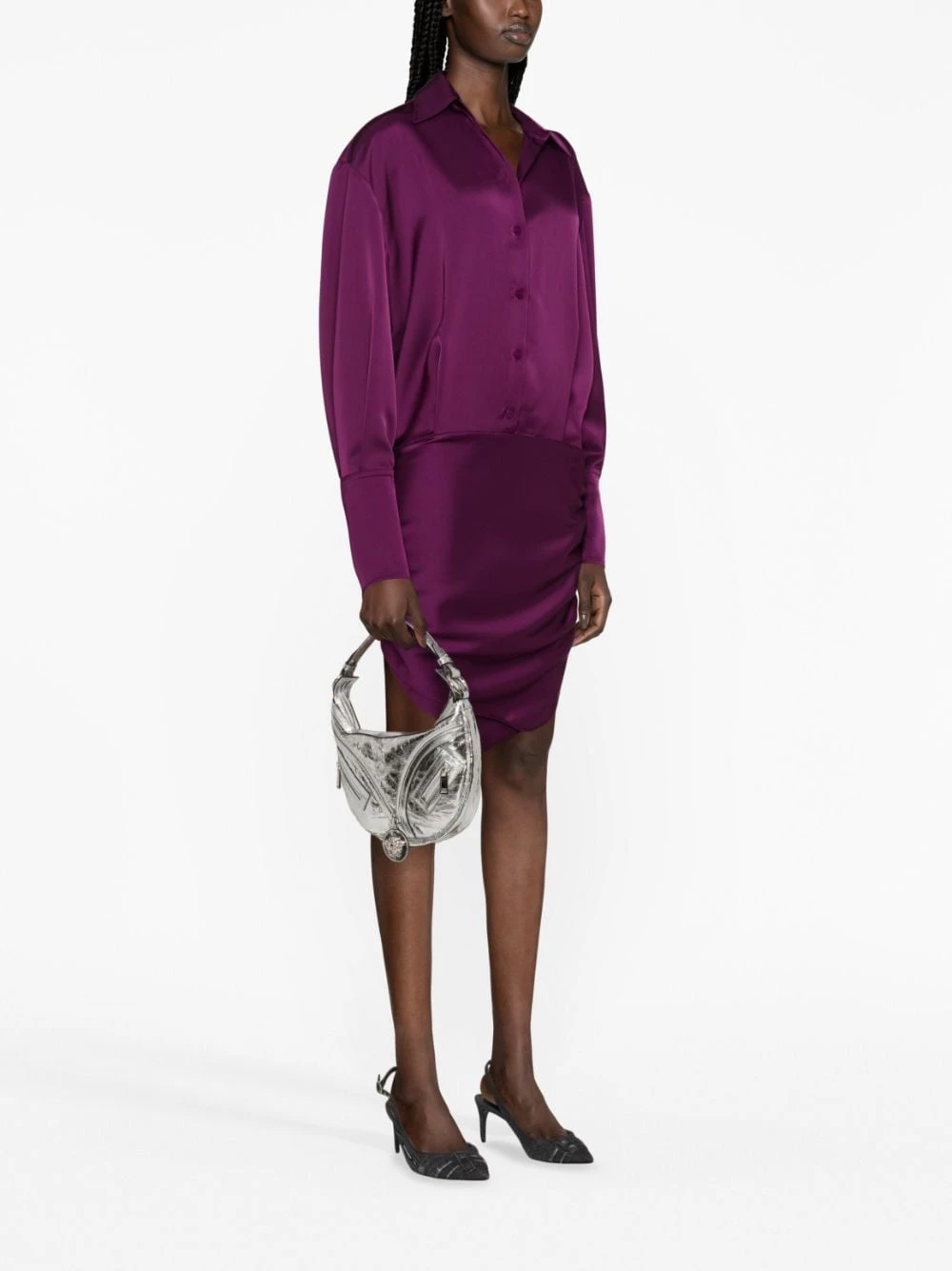 商品【商品预售15天发货】 Versace|Versace 女士腰包 10076801A081631E01P 银色,价格¥10290,第3张图片详细描述