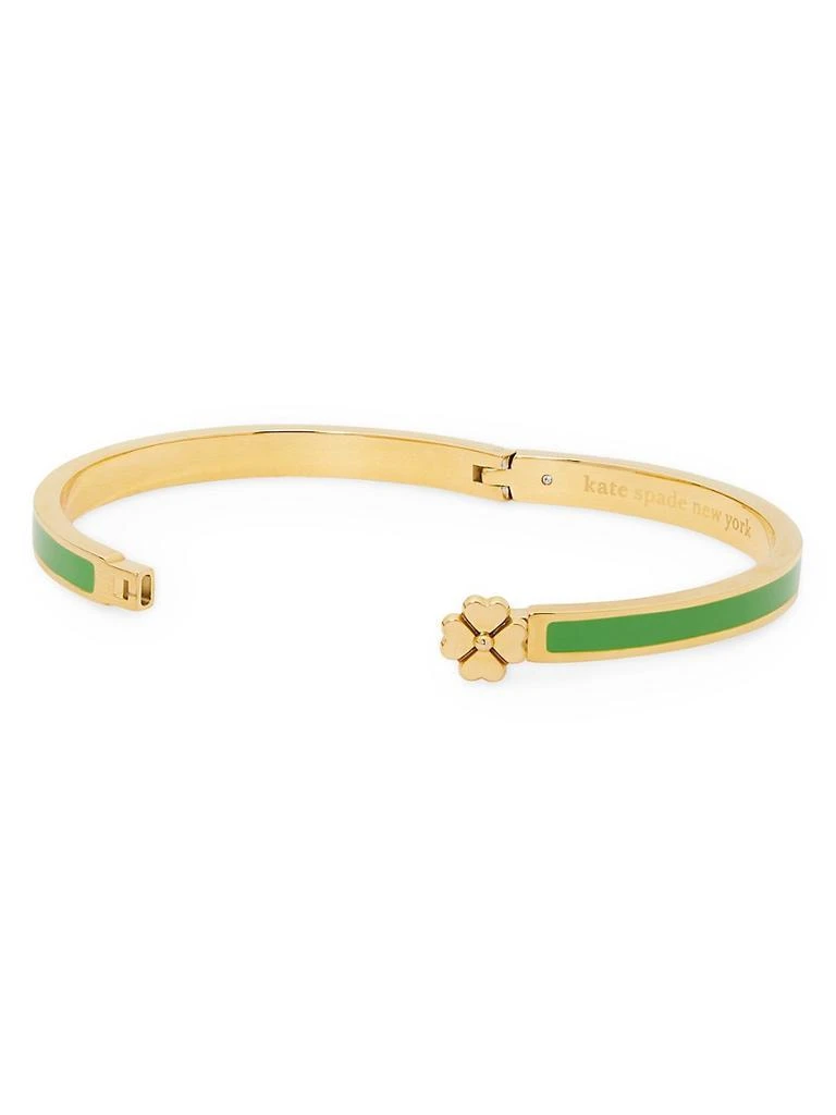 商品Kate Spade|Goldtone & Enamel Flower Bangle,价格¥347,第3张图片详细描述