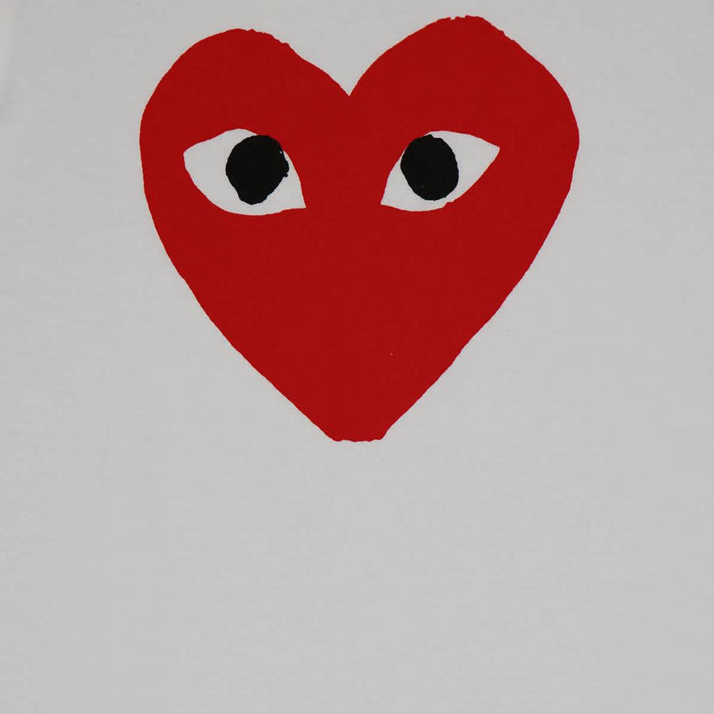 Comme Des Garcons Kids Short-sleeve Big Heart Print T-shirt, Size 6Y商品第3张图片规格展示