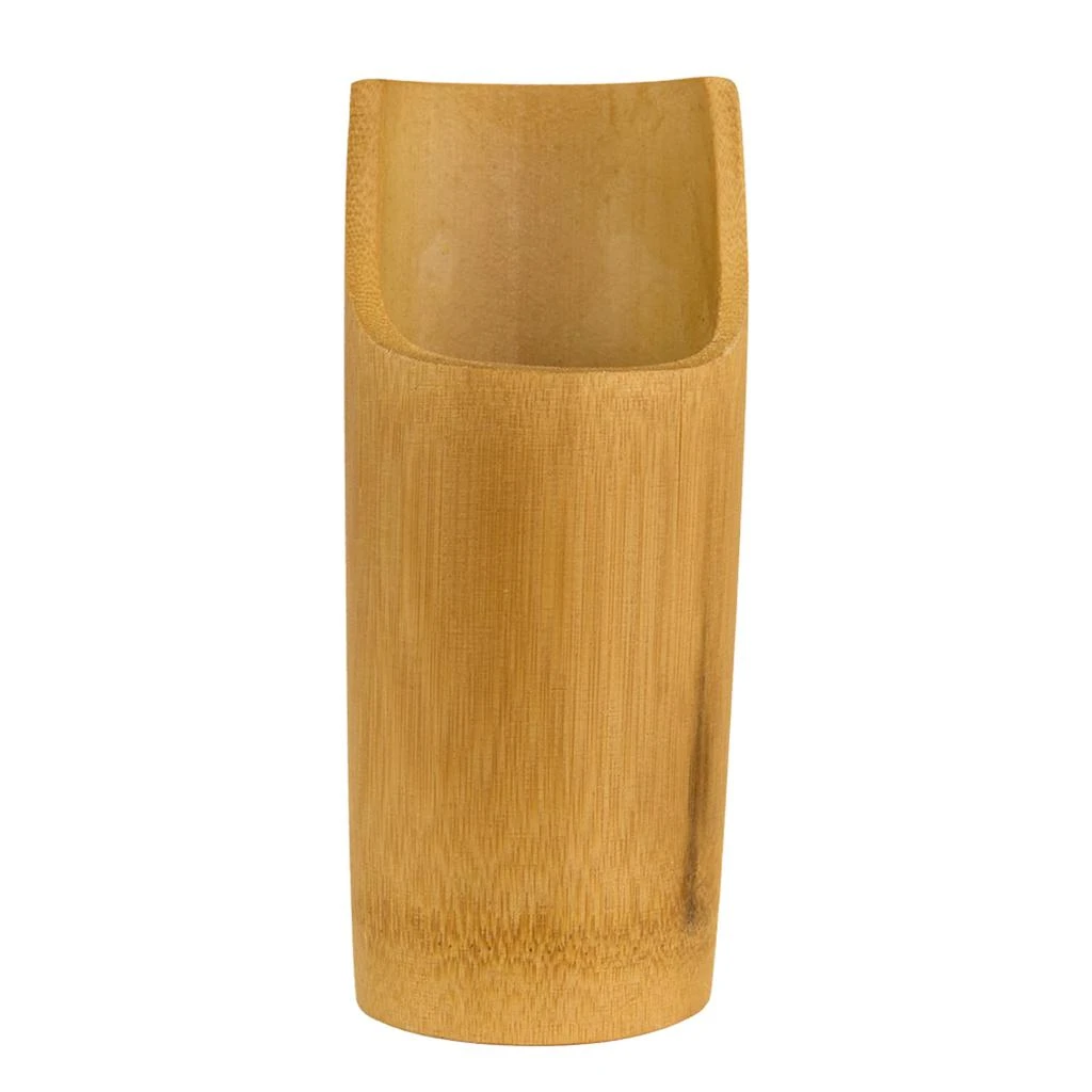 商品Home Basics|Home Basics 5 Piece Bamboo Utensil Set with Sculptural Holder, Natural,价格¥115,第4张图片详细描述