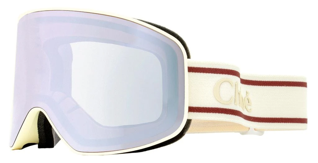 商品Chloé|Women's Ski Mask Sunglasses CH0072S 001 Cream 99mm,价格¥2216,第1张图片