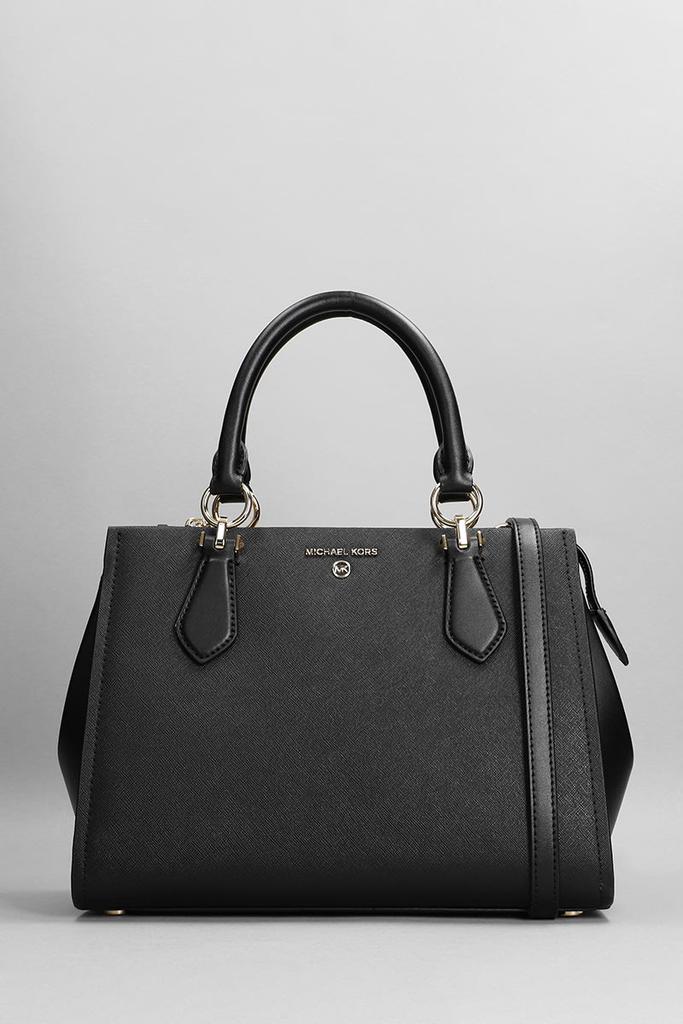 Michael Kors Marilyn Hand Bag In Black Leather商品第1张图片规格展示