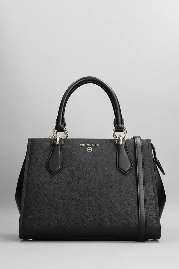 商品Michael Kors|Michael Kors Marilyn Hand Bag In Black Leather,价格¥2242,第1张图片