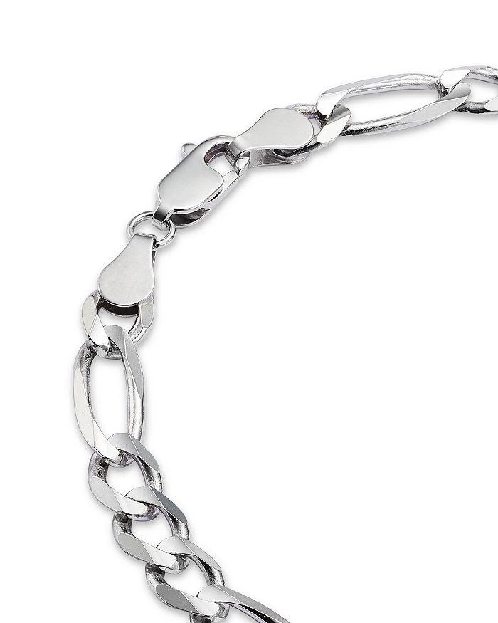 商品Bloomingdale's|Men's Figaro Link Chain Bracelet in 14K White Gold - 100% Exclusive,价格¥27652,第3张图片详细描述