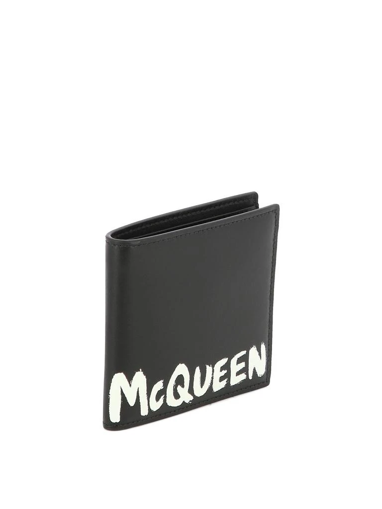 商品Alexander McQueen|Mcqueen Graffiti Wallets & Card Holders Black,价格¥1356,第2张图片详细描述