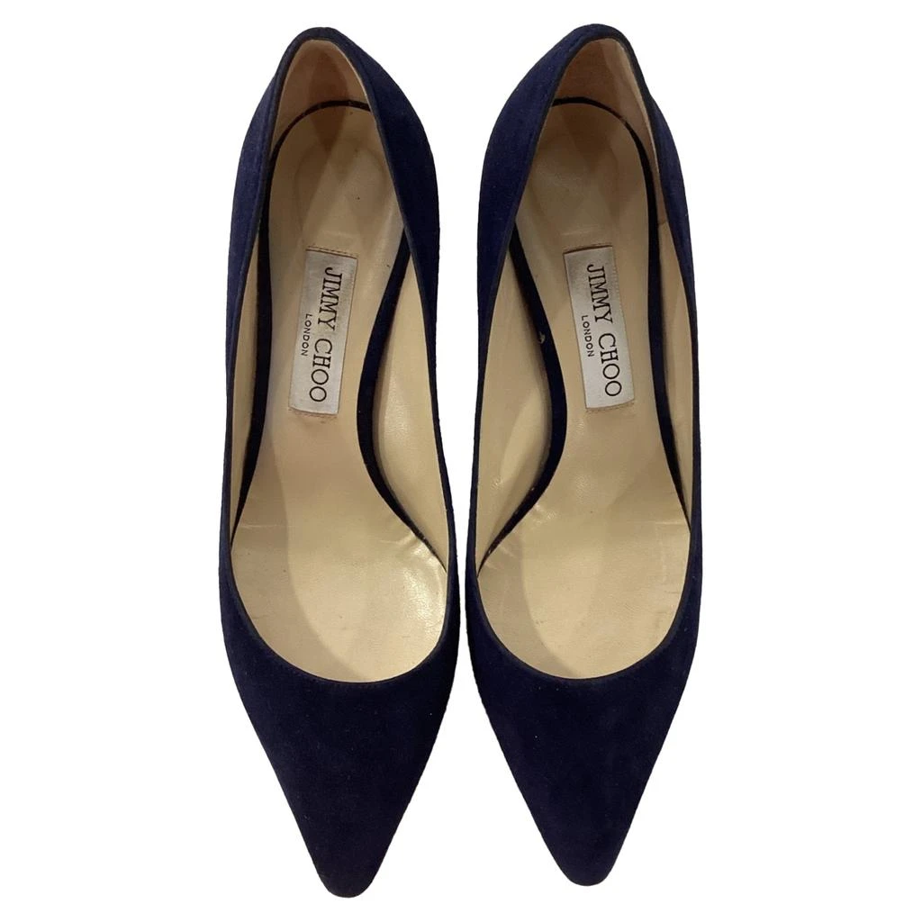 商品[二手商品] Jimmy Choo|Romy 60 Pumps in Navy Blue Suede,价格¥1891,第5张图片详细描述