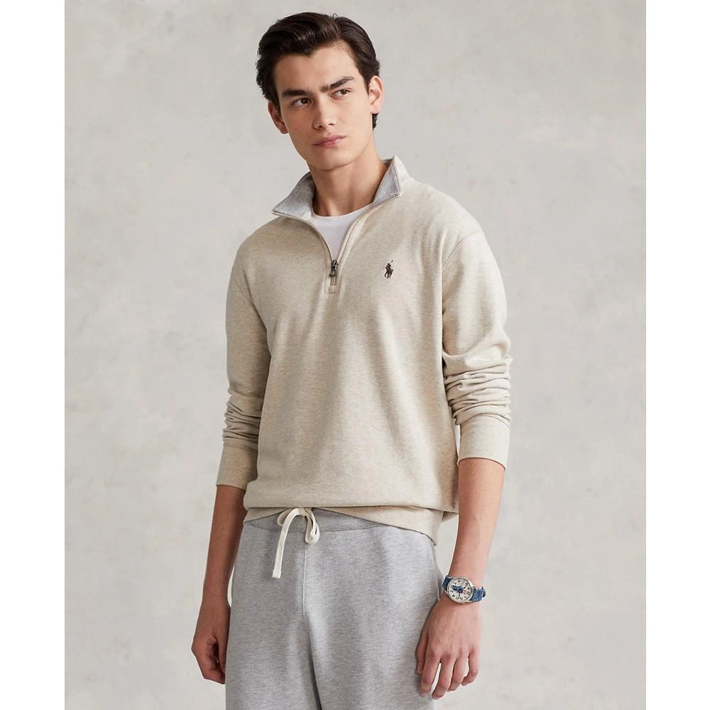 商品Ralph Lauren|Men's Luxury Jersey Quarter-Zip Pullover,价格¥537,第1张图片