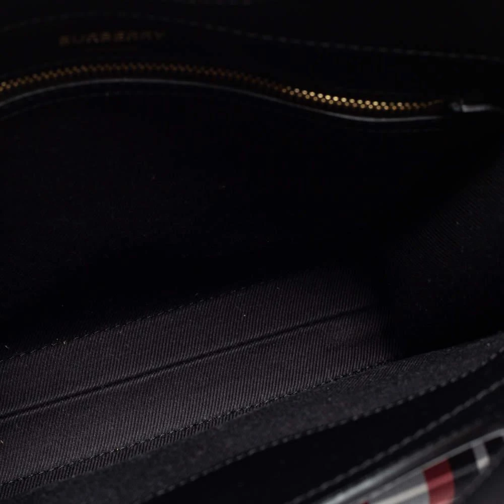 Burberry Black/Red Check Nylon and Leather Mini Pocket Bag 商品