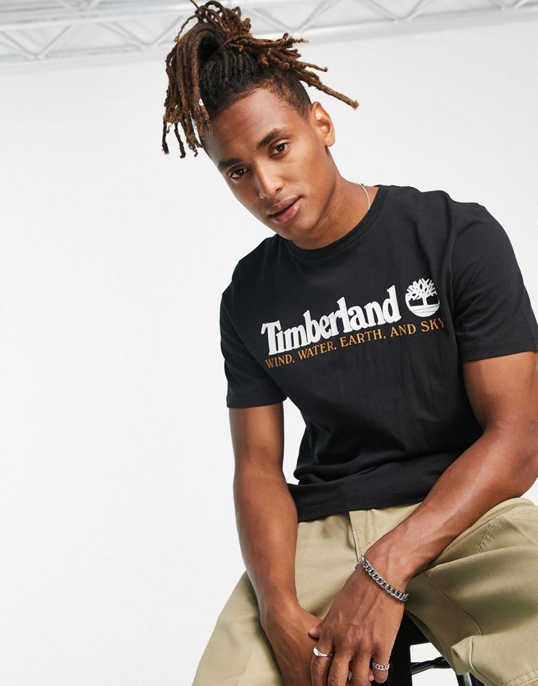 Timberland New Core front graphic t-shirt in black商品第1张图片规格展示