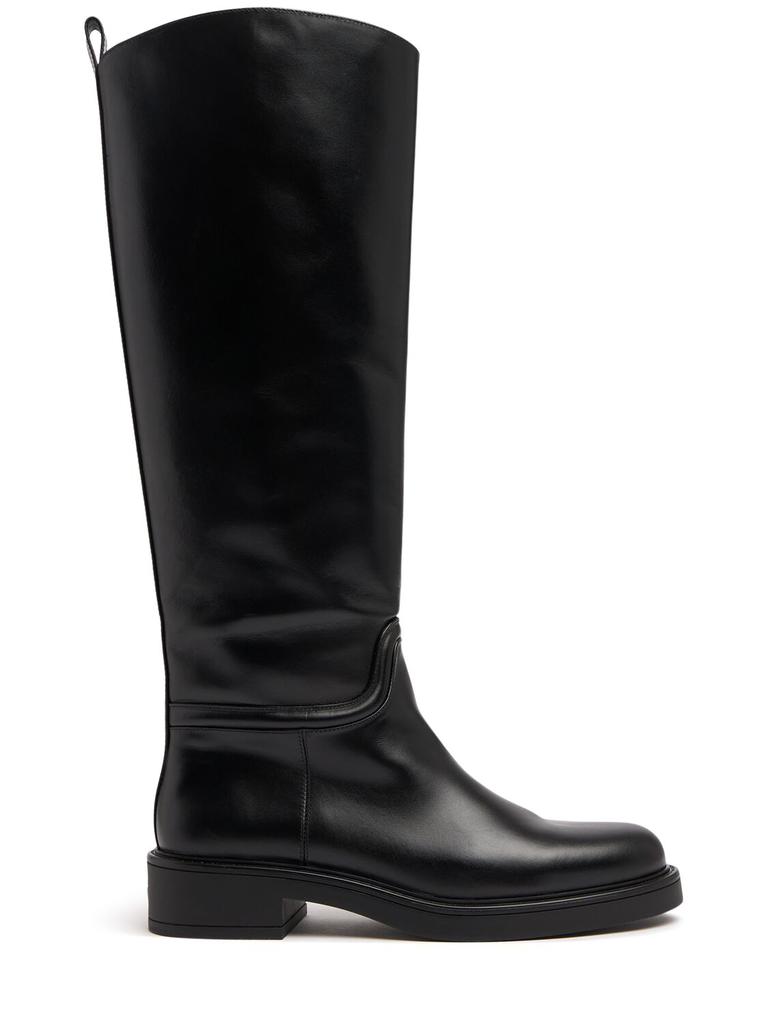 Stuart Weitzman 30mm Celia Leather Boots - Shoes - BeyondStyle