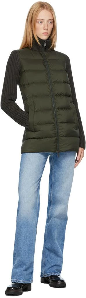 商品Moncler|Green Down Knit Cardigan Jacket,价格¥10005,第5张图片详细描述