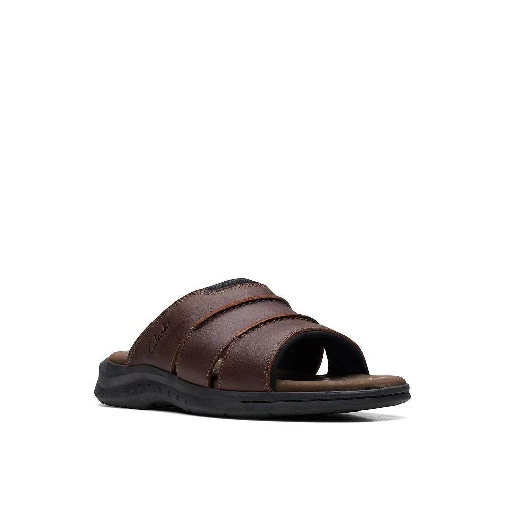 商品Clarks|Men's Leather Walkford Easy Slide Sandals,价格¥697,第1张图片