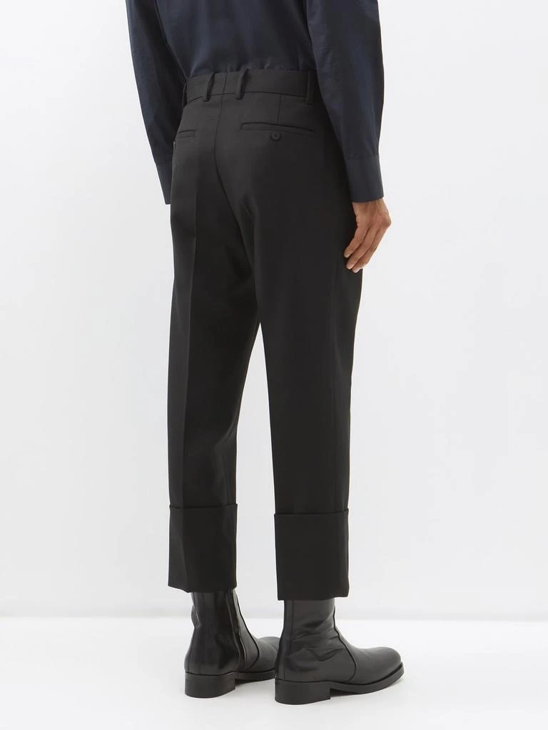 商品Wooyoungmi|Cropped turn-up wool-twill tailored trousers,价格¥1534,第5张图片详细描述