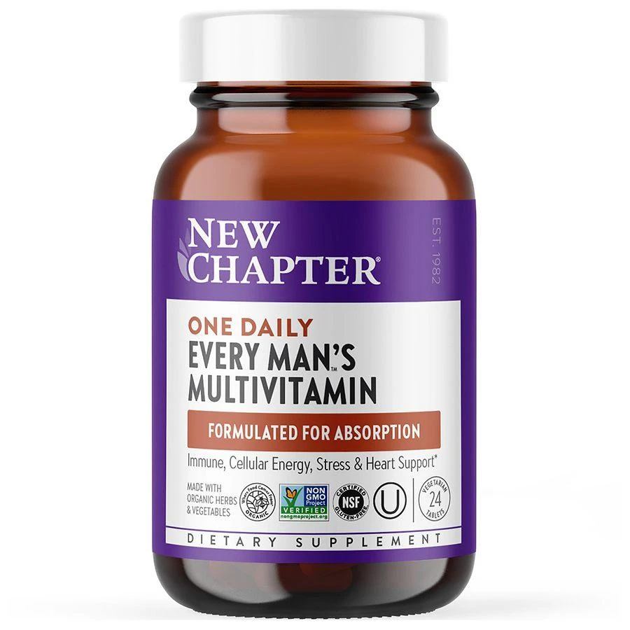 商品New Chapter|Every Man's One Daily Multivitamin, Vegetarian Tablets,价格¥150,第1张图片